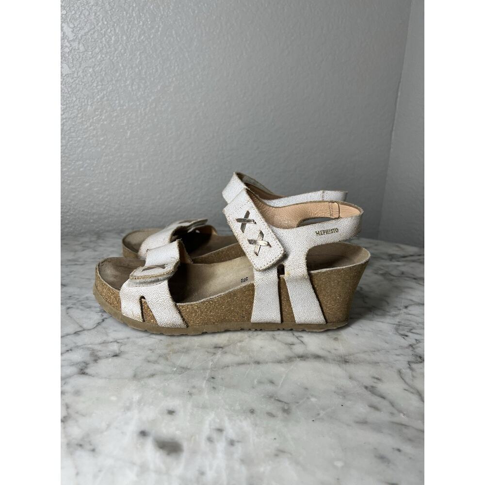 Mephisto Womens Wedge Sandals Size 39 US 9